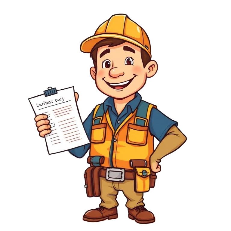 Calgary home inspector with clipboard and checklist