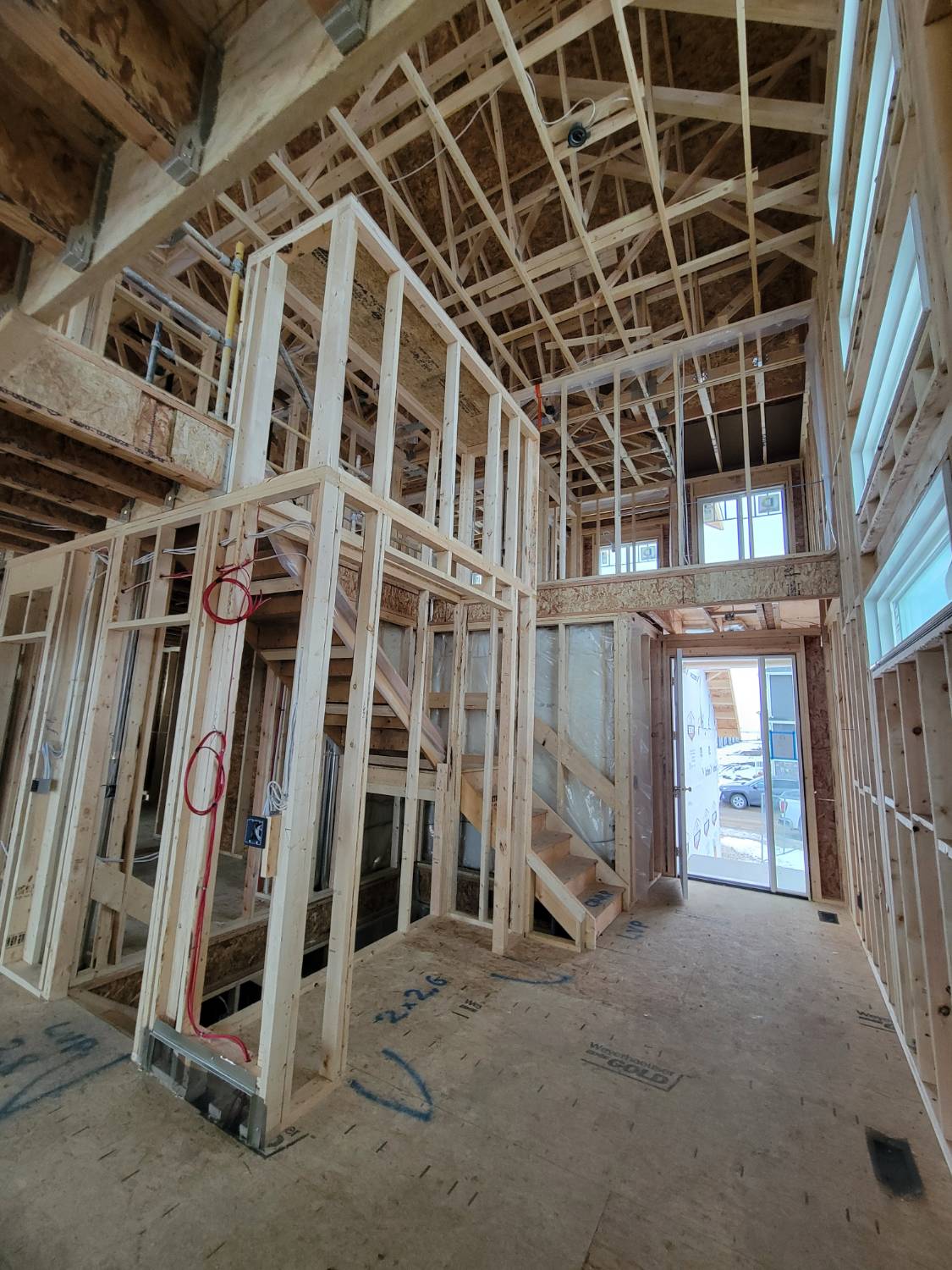 The inside of a new home shown during a new build home inspection.
