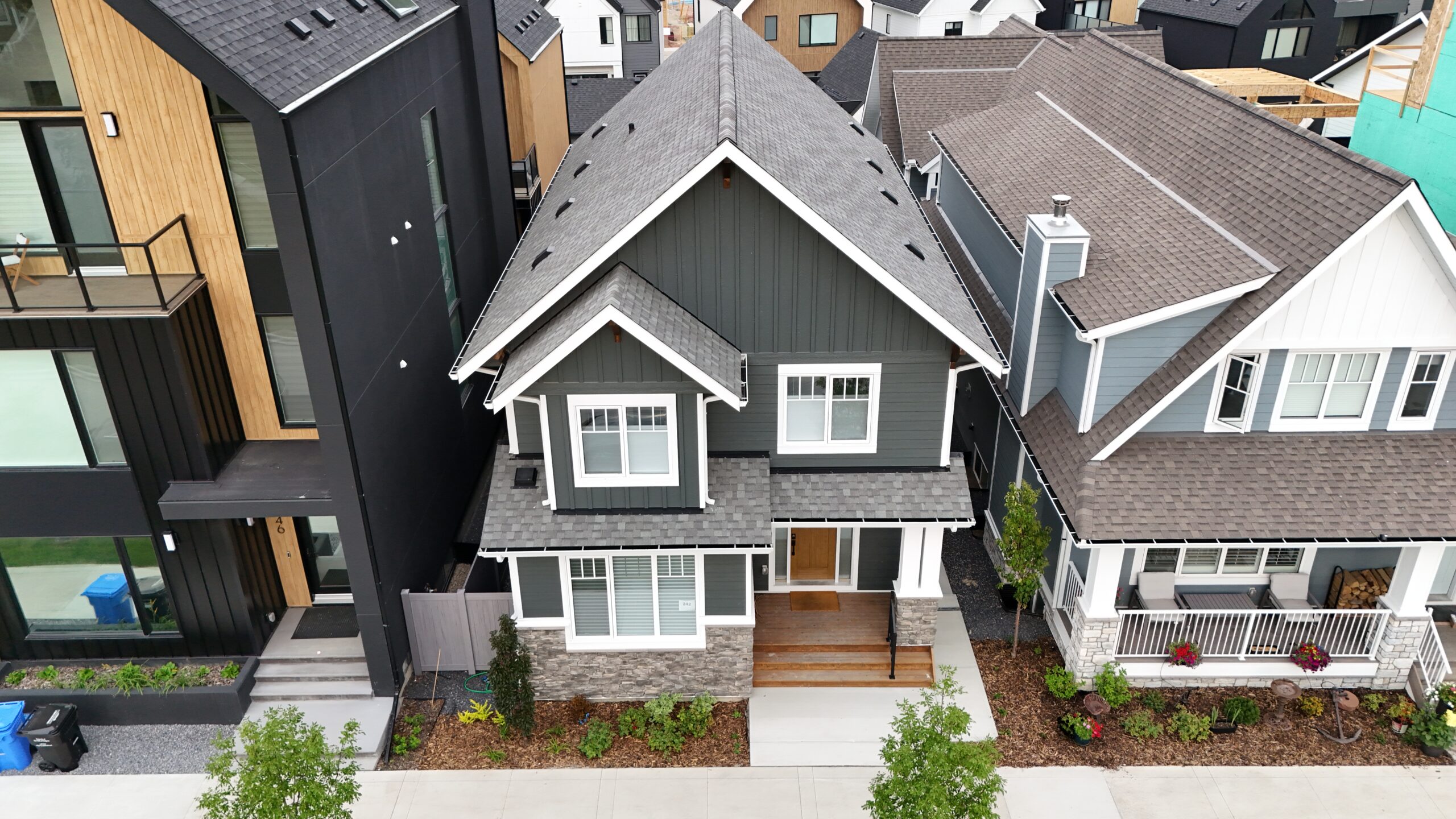 Brand-new home prepared for a one-year new home warranty inspection, ensuring structural integrity, HVAC performance, and finishing quality are up to builder standards.
